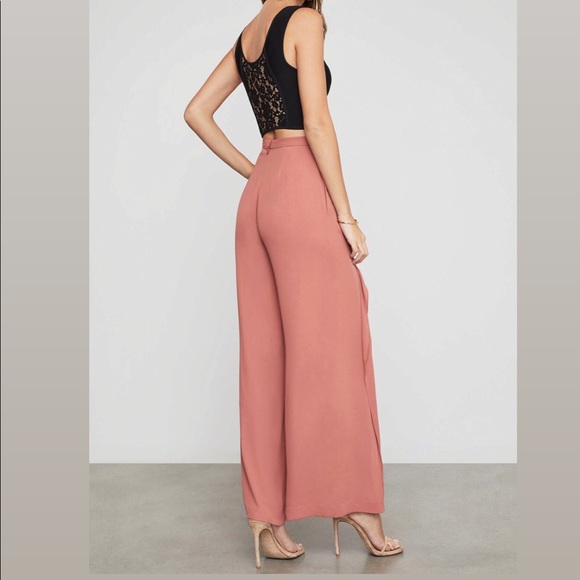 🌸 BCBGMAXAZRIA Jackee Ruffled Wide-leg Pants 🌸 - Picture 2 of 8